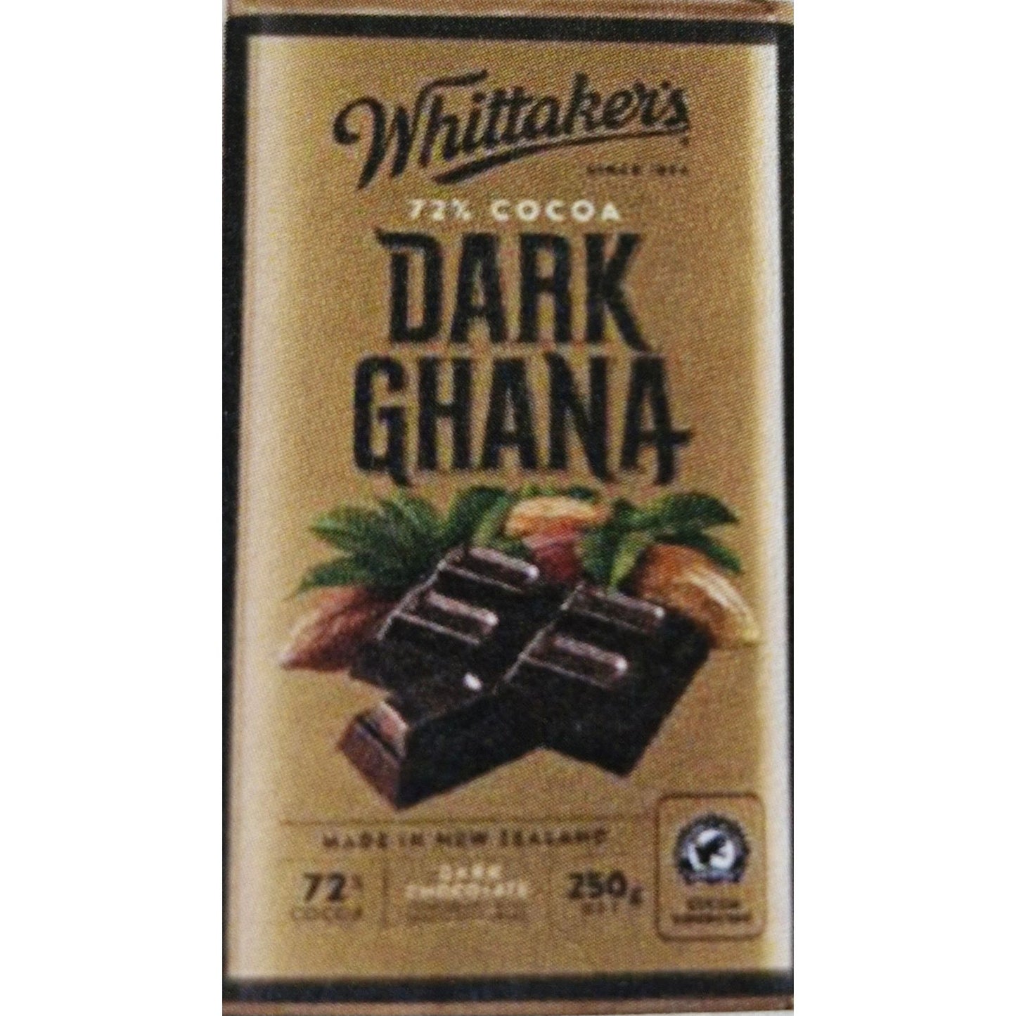 Whittakers Dark Ghana The Kiwi Milk Bar