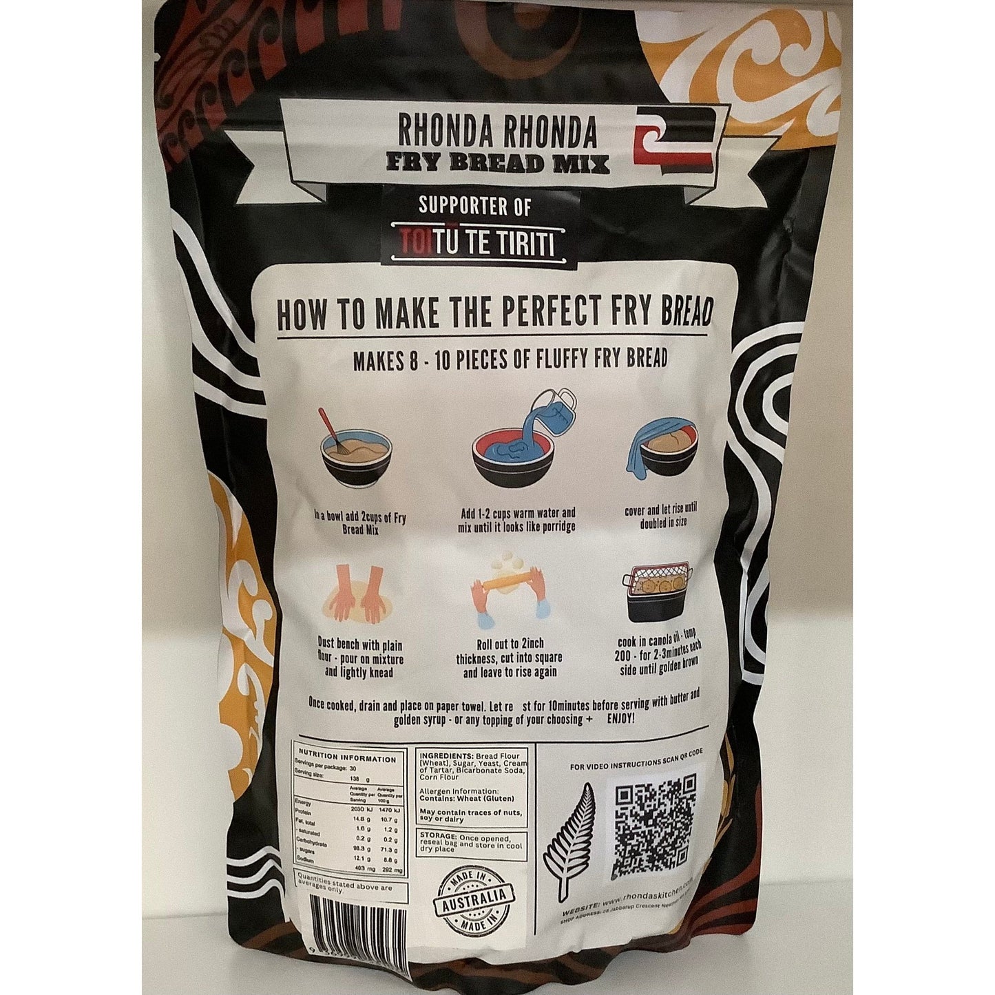 Fry Bread Mix Savoury Edition 1.2kg The Kiwi Milk Bar