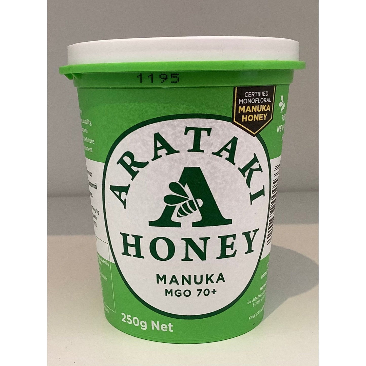 Arataki Manuka Honey 250g The Kiwi Milk Bar