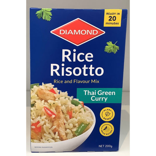 Diamond Rice Risotto Thai Green Curry 200g The Kiwi Milk Bar