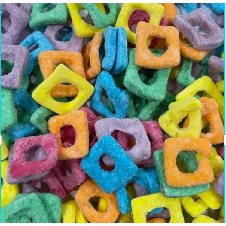 Rainbow Sour Squares 85g