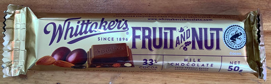 Whittaker’s Fruit and Nut 50g The Kiwi Milk Bar