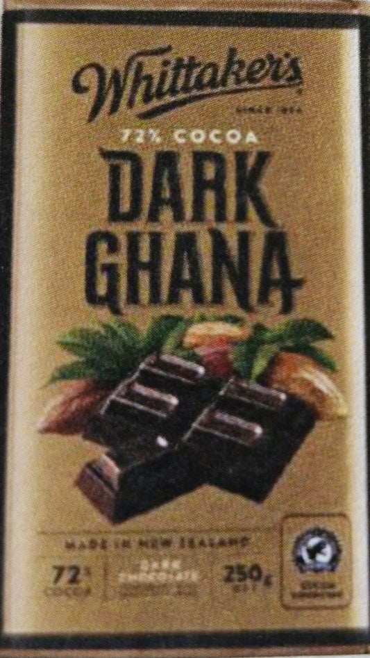 Whittakers Dark Ghana The Kiwi Milk Bar