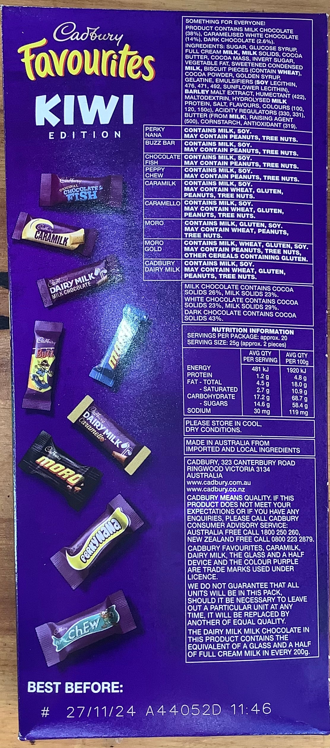 Cadbury Favourites Kiwi Edition The Kiwi Milk Bar