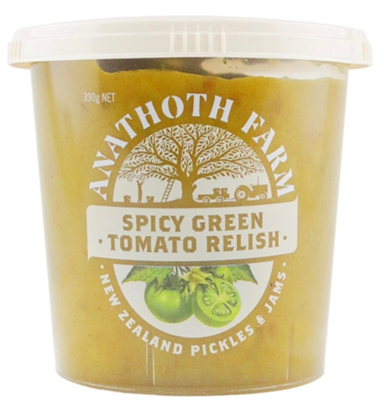 Clearance Anathoth Spicy Green Tomato Relish The Kiwi Milk Bar 7513