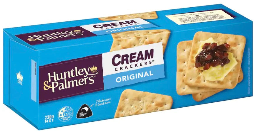 Huntly and Palmers Cream Crackers The Kiwi Milk Bar