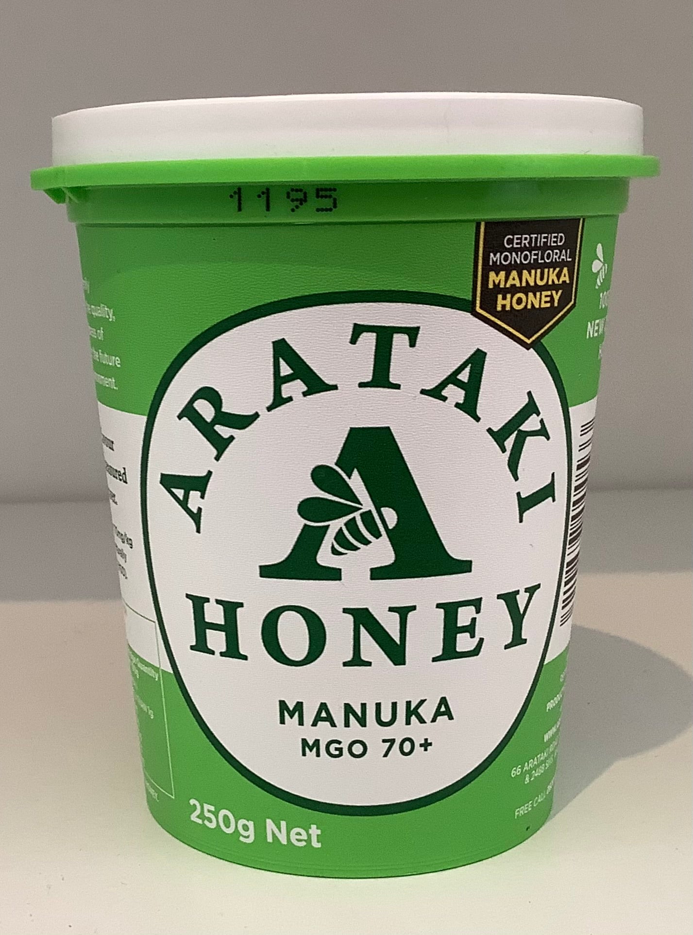 Arataki Manuka Honey 250g The Kiwi Milk Bar